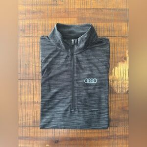 Audi Gray Quarter-Zip Pullover